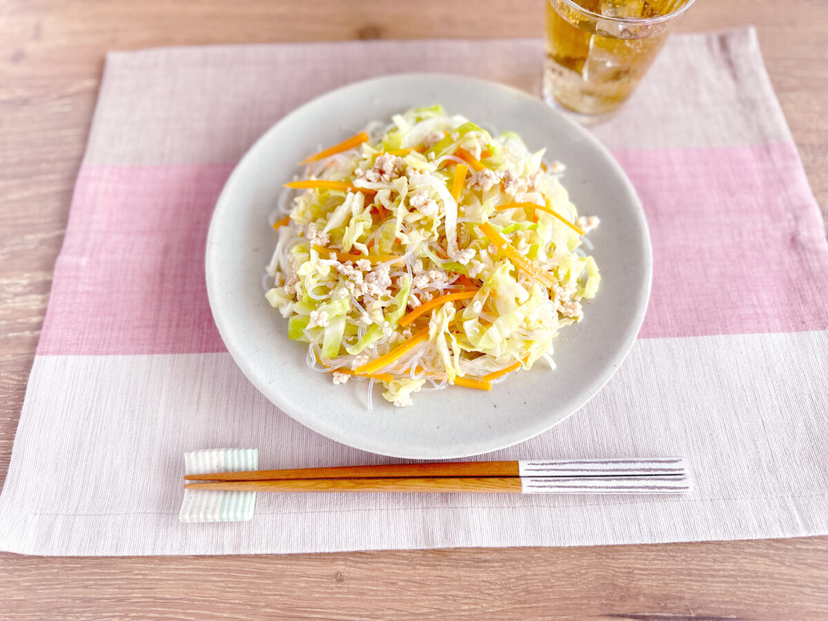 春雨と夏野菜のナポリタン風チャプチェ | いい味、いい笑顔【コーミ