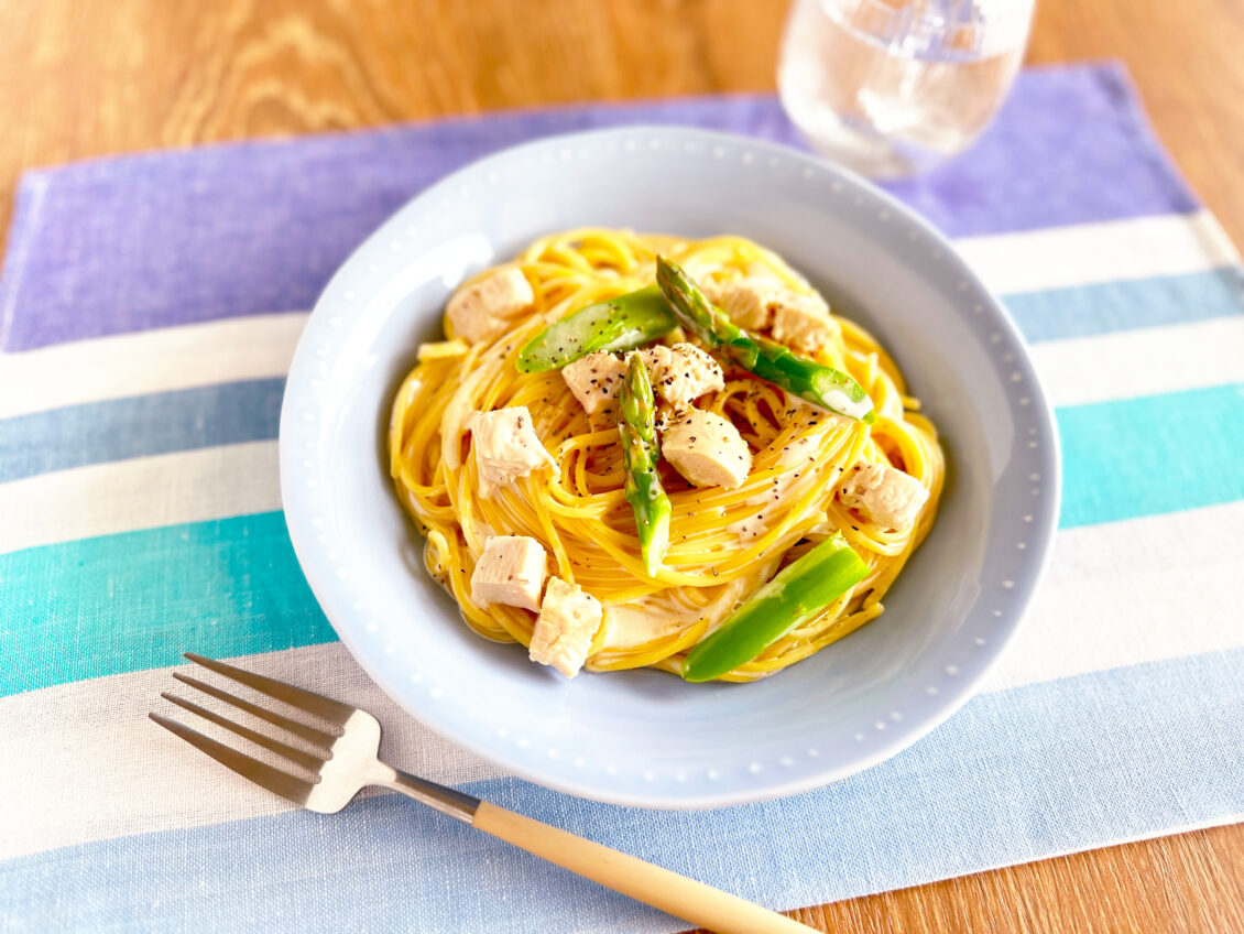 レモンクリームパスタ
