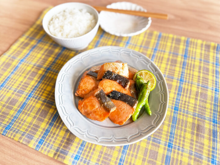 サケのオイスターソース照り焼き