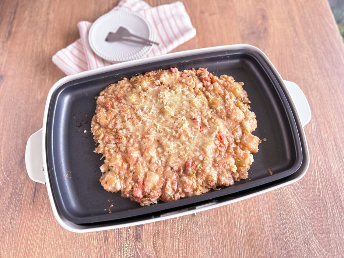 明太もちチーズもんじゃ焼き