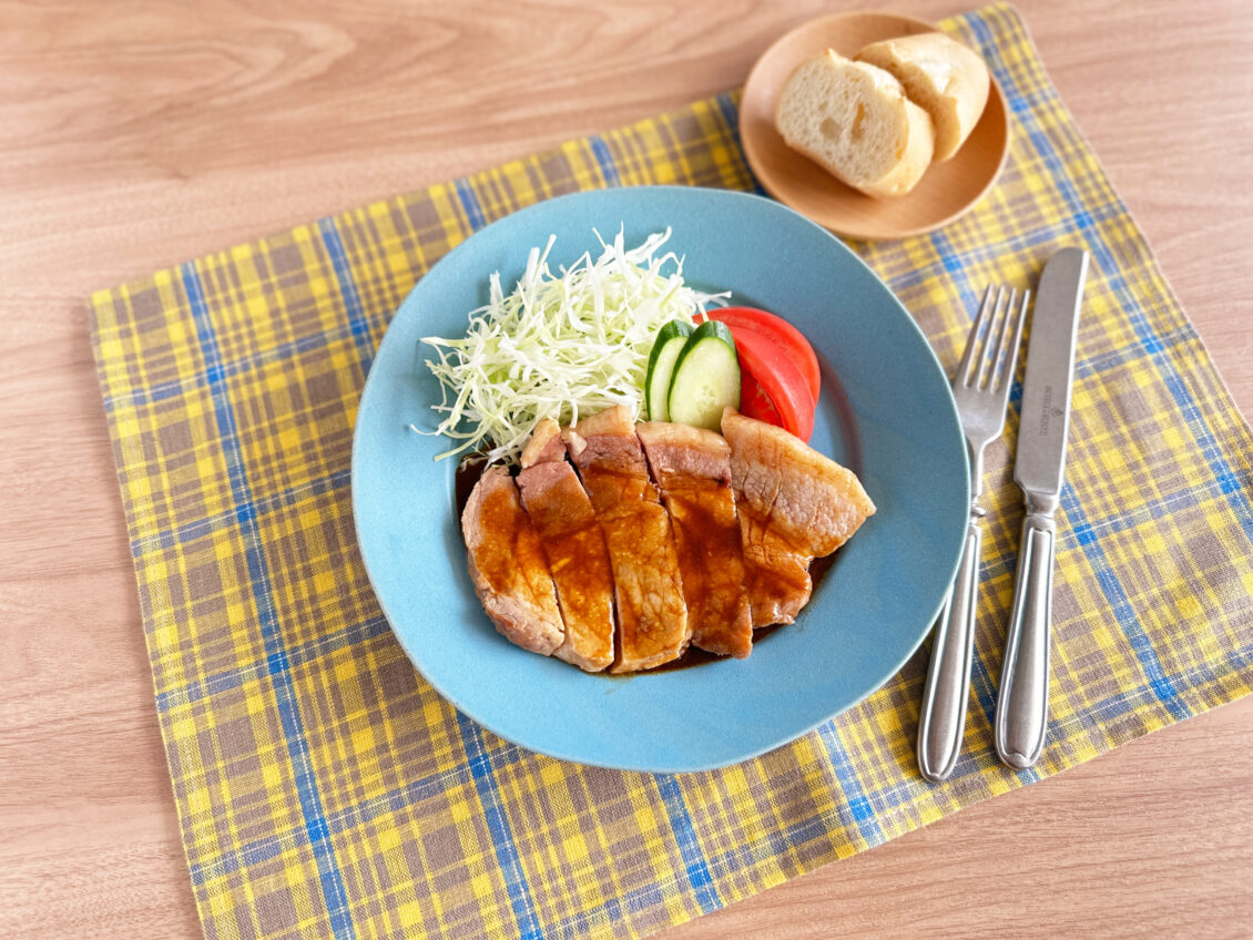 ワンパンで簡単トンテキ