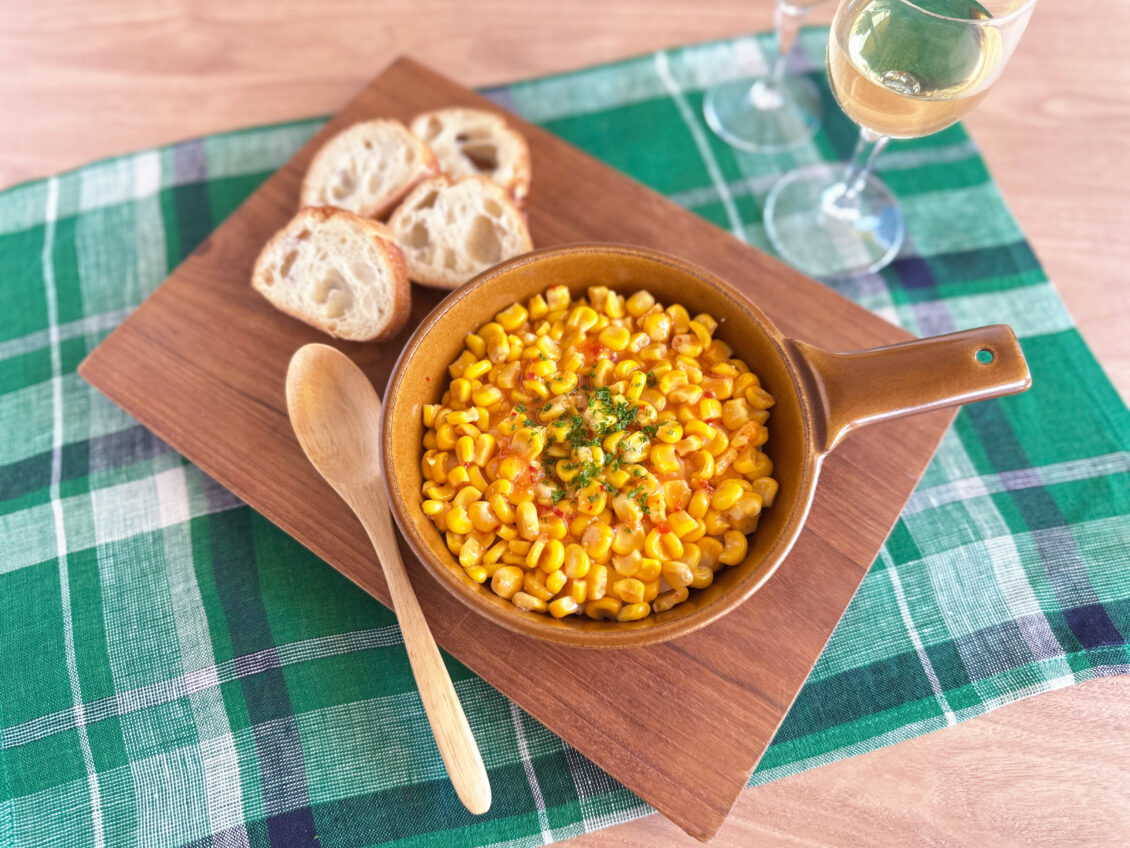 ピリ辛ガーリックバターコーン