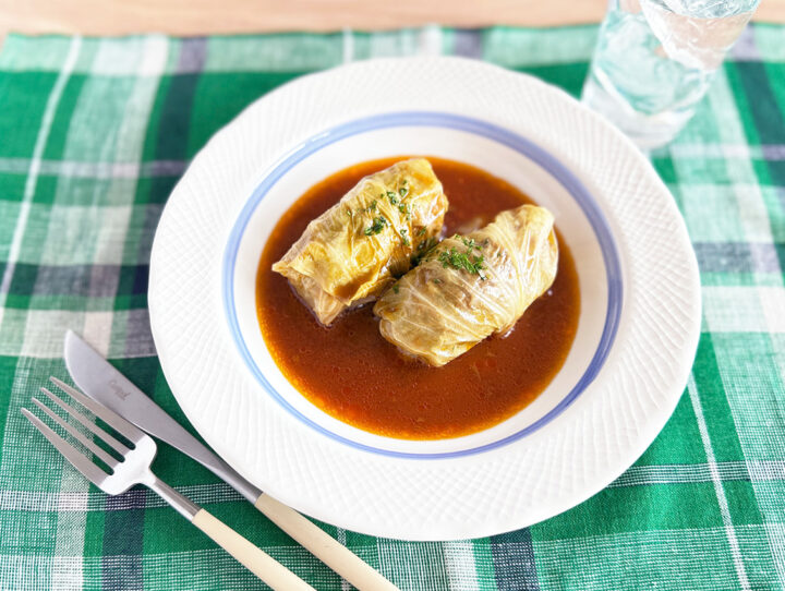 ロールキャベツ　デミソース味