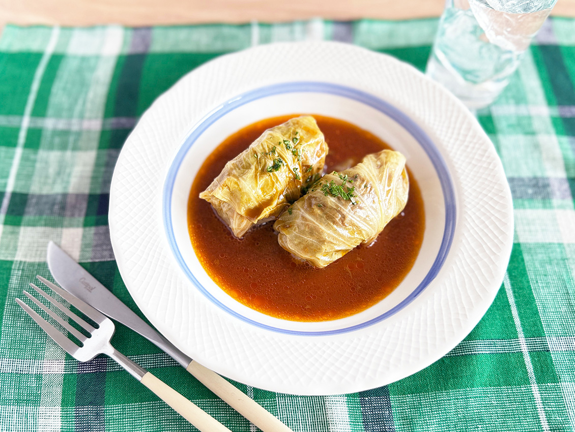 ロールキャベツ　デミソース味