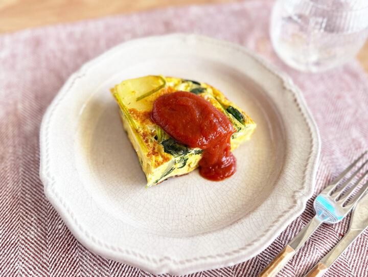 ほうれん草入りトルティージャ