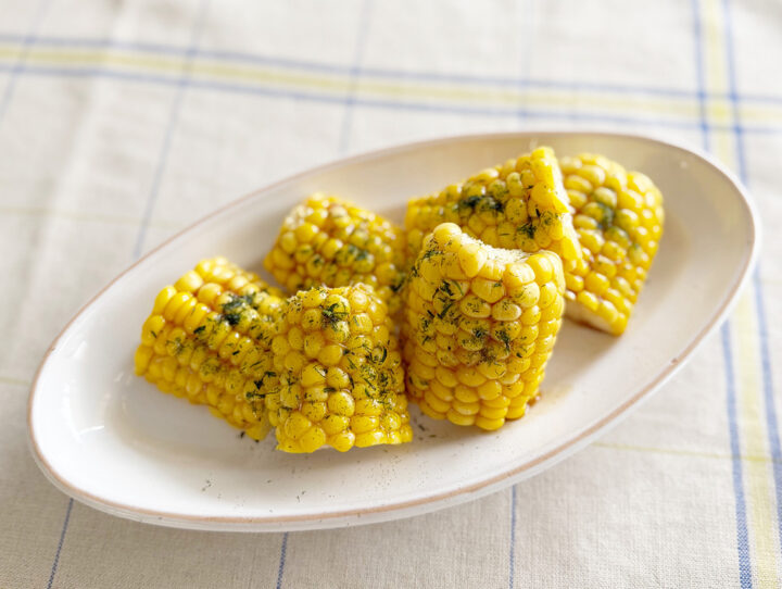 とうもろこしのソースびたし
